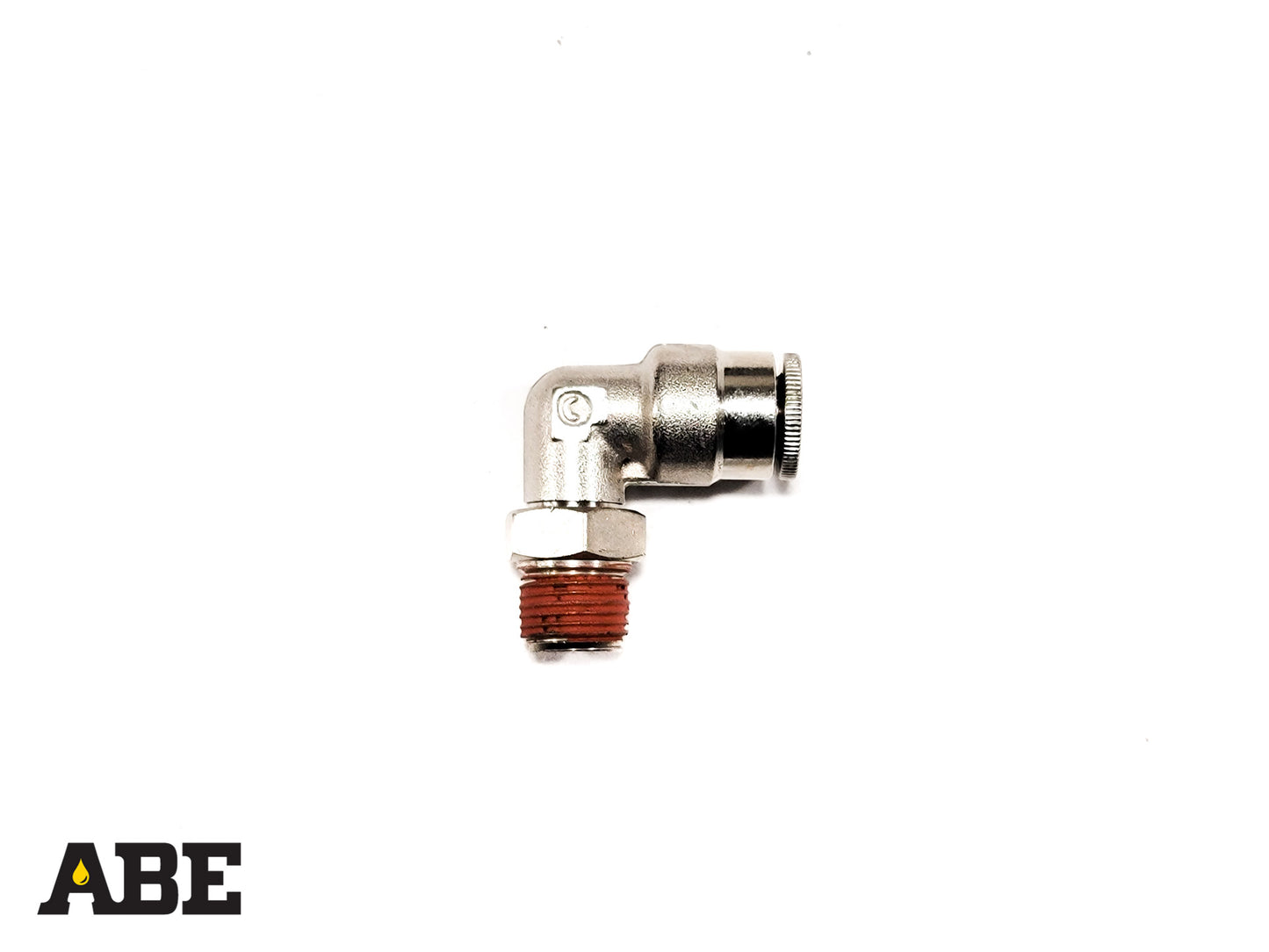 1/4" Push-To Connect x 1/4" NPT 90° Elbow Adapter