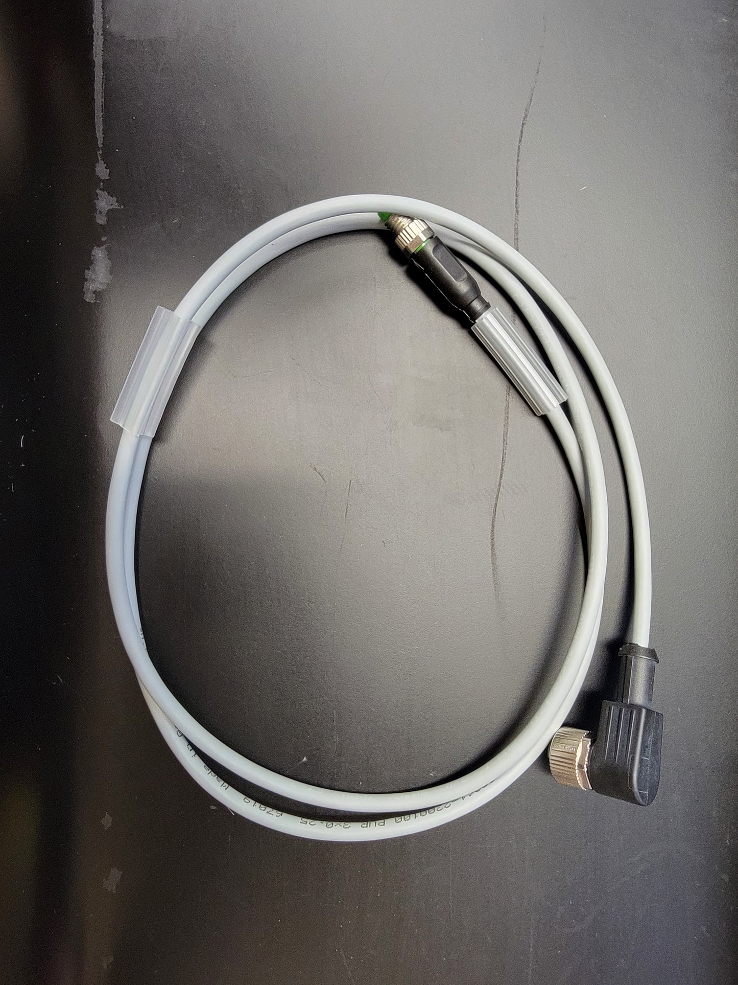 USED-M8 Male 0° to M12 Female 90° 1 Meter Cable
