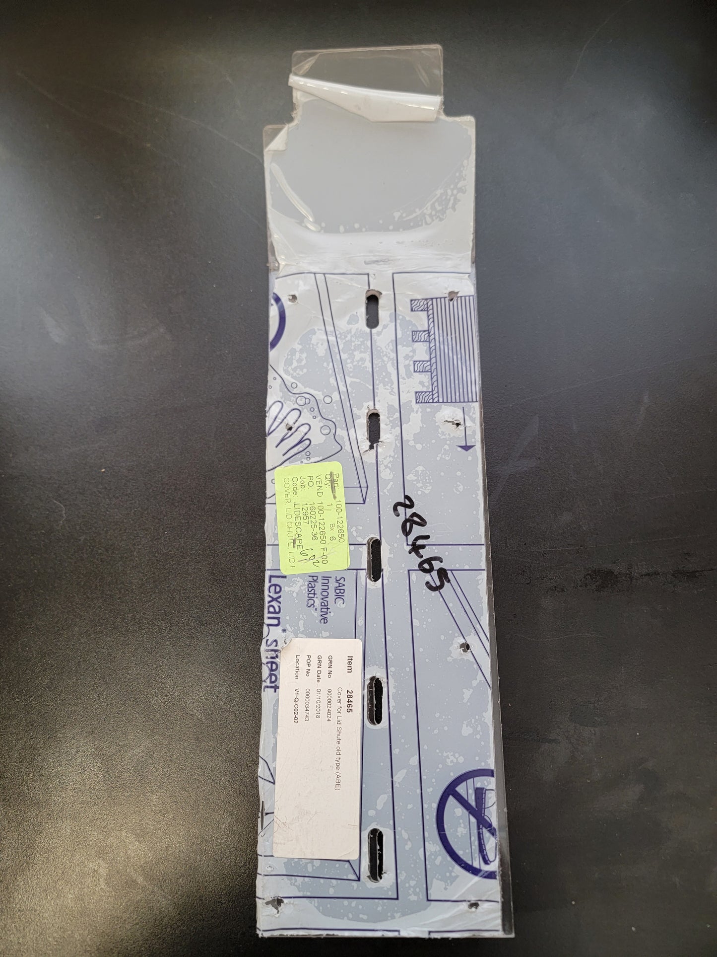 Returned- Solid Lid Chute Cover