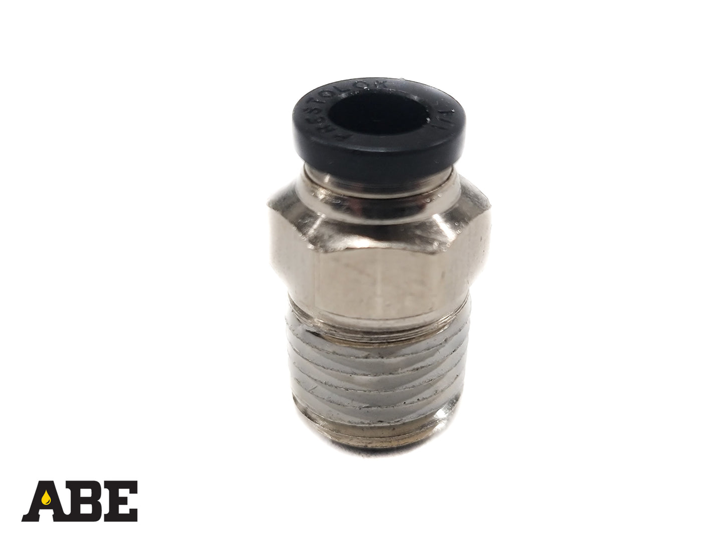 1/4" MPT x 1/4" Push-To-Connect 0° Adapter