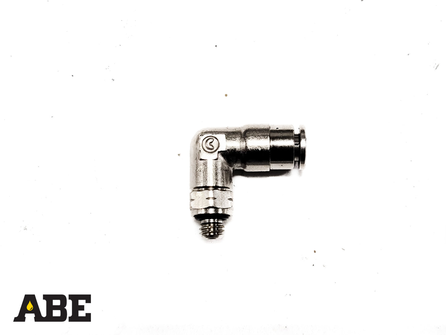 5/32" Push-To-Connect x 10-32 90° Elbow Adapter
