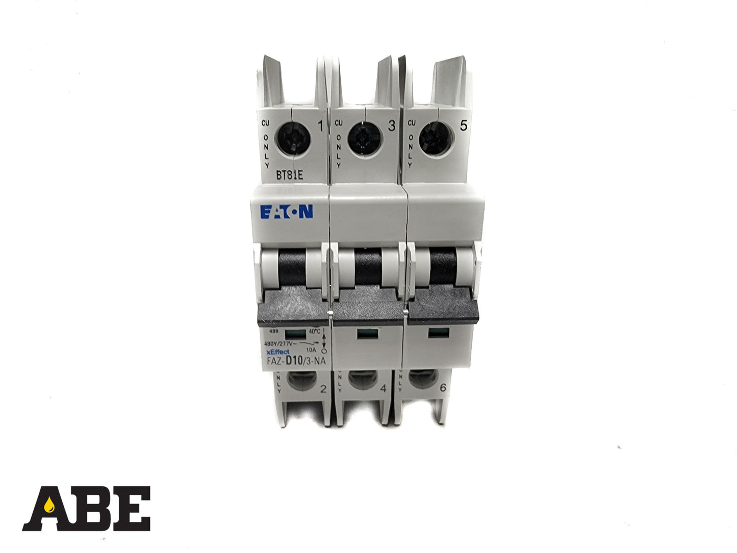 3 Pole 10Amp D Curve Breaker