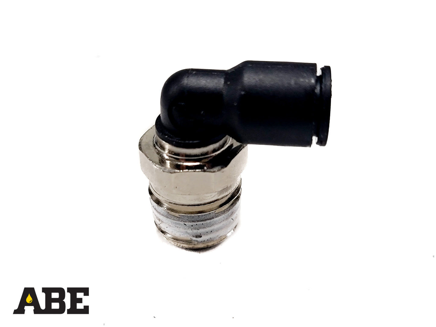 1/4" MPT x 1/4" Push-To-Connect Swiveling 90° Adapter
