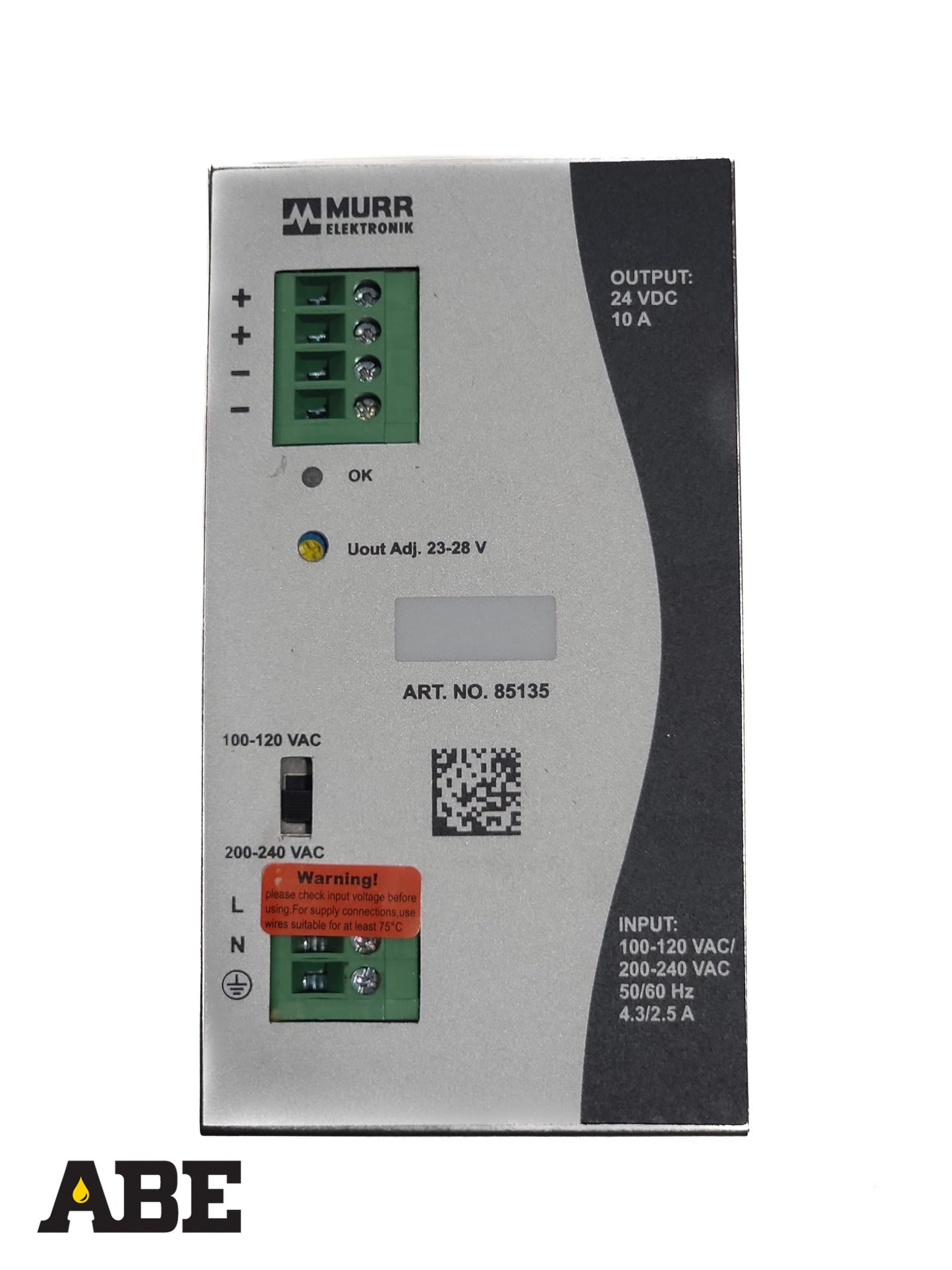 100-240 VAC to 24 VDC Power Supply