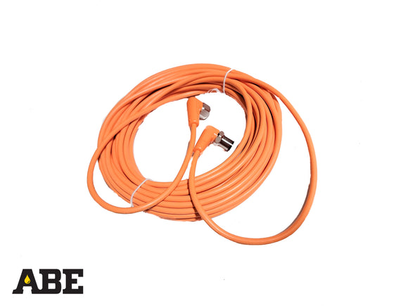 Right Angle, M12 Male to Female Cable, 10 Meter