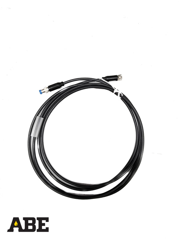 2 Meter M8 Male 0° to M8 Female 0° Cable