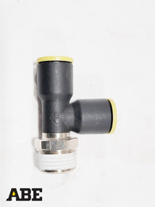 1/2" MBSPT x 12 MM Push-To-Connect Tee Adapter